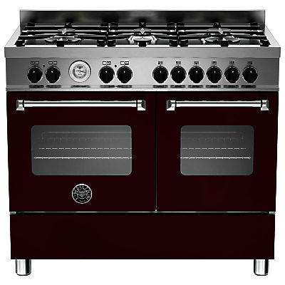 Bertazzoni Master Series Twin Dual Fuel Range Cooker Matt Burgundy Bertazzoni Master Series Twin Dual Fuel Range Cooker Matt Burgundy